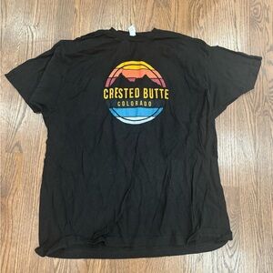 Men’s Crested Butte Black T-Shirt XXL